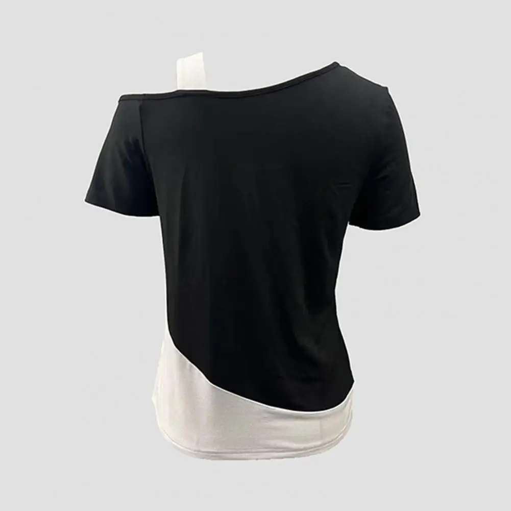 Summer Casual Blouse Stylish Off-shoulder Skew Collar Women's Summer Tops in Patchwork Colors Loose Fit Casual for Streetwear
Summer Casual Blouse Stylish Off-shoulder Skew Collar Women's Summer Tops in Patchwork Colors Loose Fit Casual for Streetwear