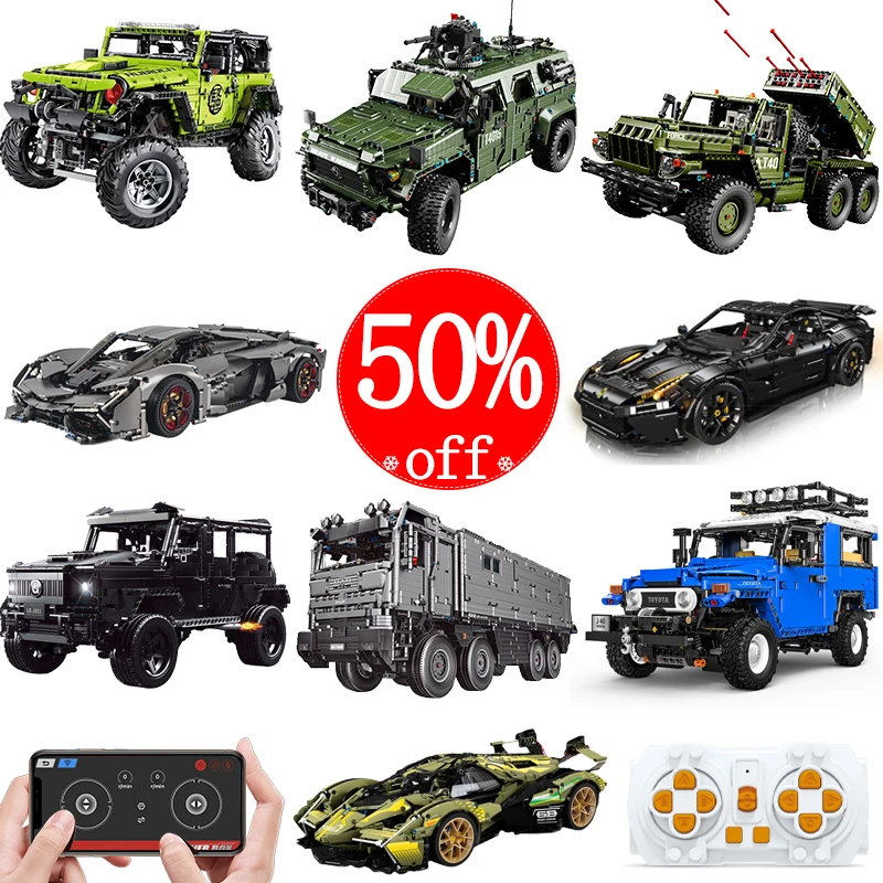 Technical APP Remote Control Moter Power Building Blocks Bricks Super Sports SUV Car Excavator Engineering Moc Truck Boys Gifts
Technical APP Remote Control Moter Power Building Blocks Bricks Super Sports SUV Car Excavator Engineering Moc Truck Boys Gifts