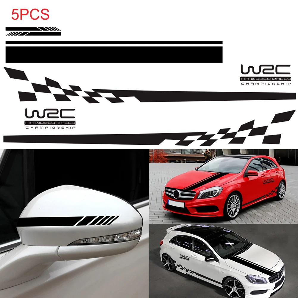Auto Decal Paper 5 Pieces Car Hood Stripe Graphic Decal Vinyl Body Racing Rearview mirror Sticker
Auto Decal Paper 5 Pieces Car Hood Stripe Graphic Decal Vinyl Body Racing Rearview mirror Sticker