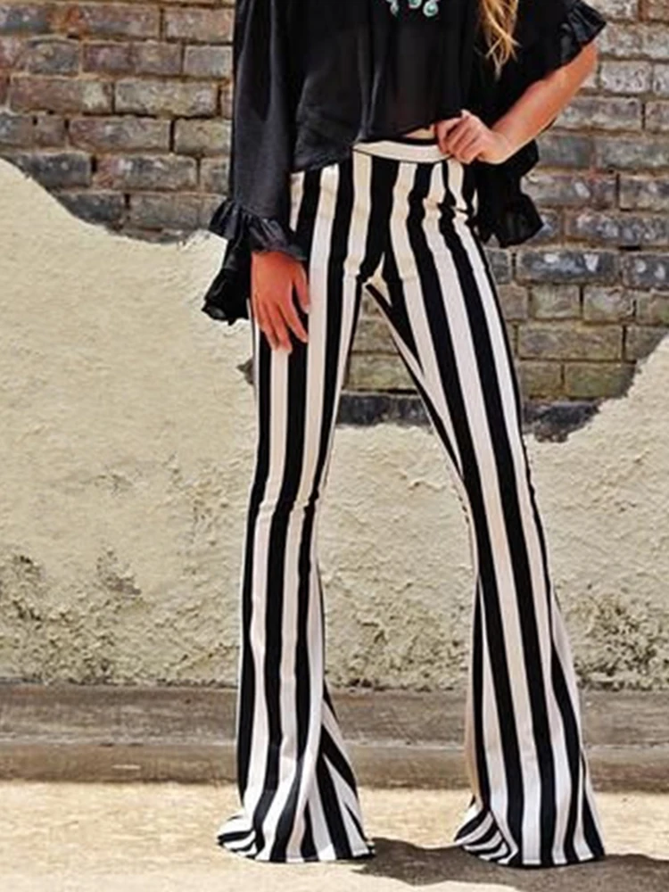 New Yoga Pants Sexy Leggings Black White Striped Printed Casual Wide Leg Trousers Female Streetwear Elastic Elegant Bottom
New Yoga Pants Sexy Leggings Black White Striped Printed Casual Wide Leg Trousers Female Streetwear Elastic Elegant Bottom