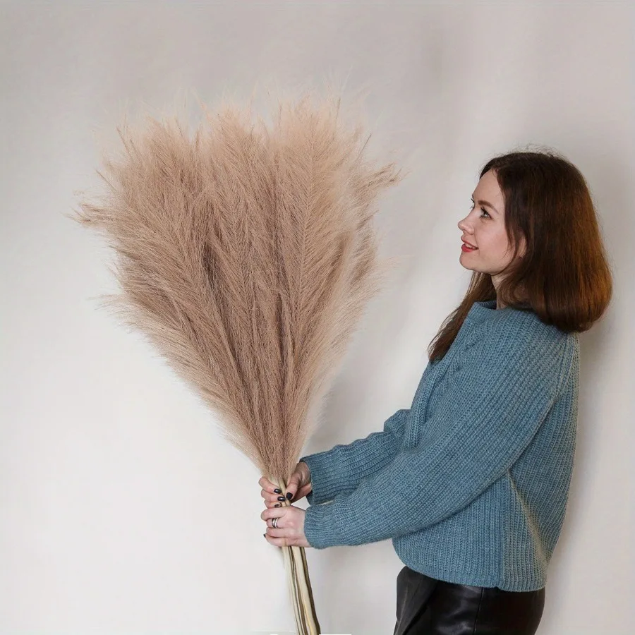 4Pcs Faux Pampas Grass,Set Of 4 Stems Large 43/110CM Tall Artificial Pampas Grass Fake Pampas Floral Artificial Pampas Grass B F
4Pcs Faux Pampas Grass,Set Of 4 Stems Large 43/110CM Tall Artificial Pampas Grass Fake Pampas Floral Artificial Pampas Grass B F