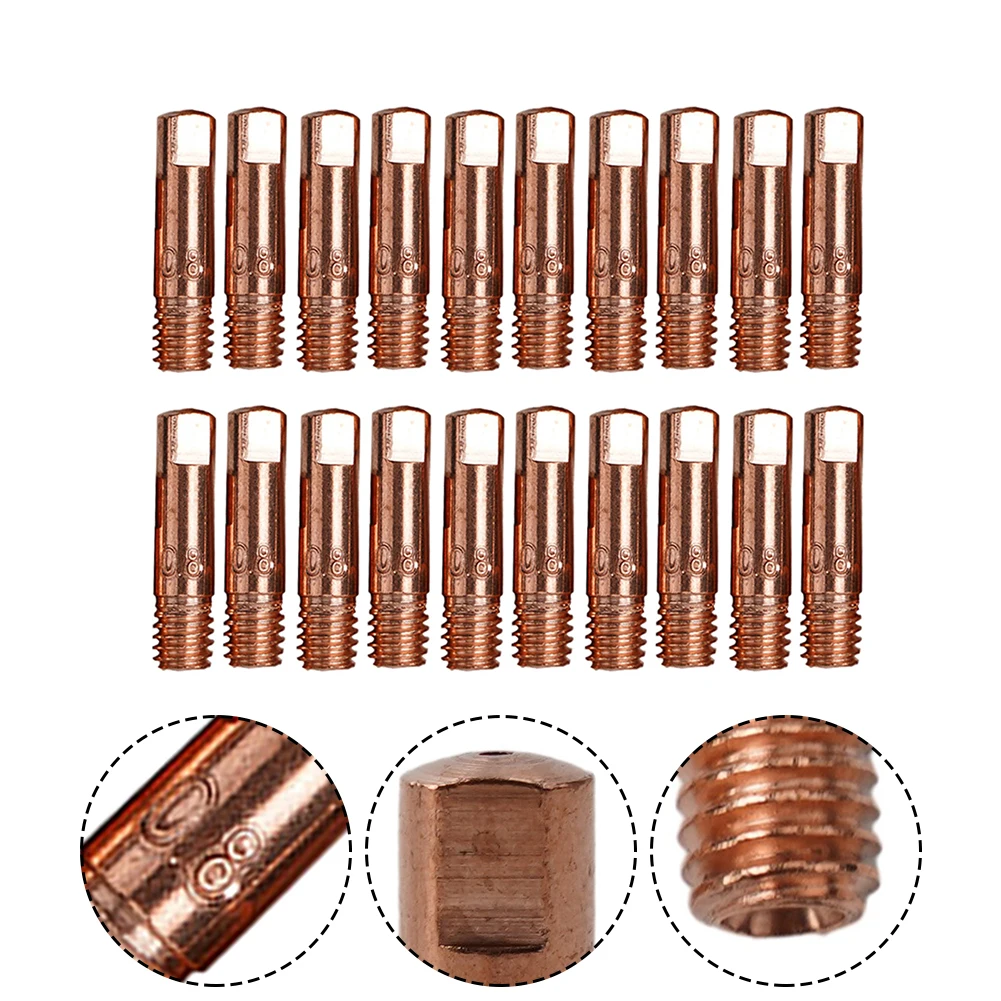 20pcs 0.6/0.8/0.9/1.0/1.2mm MB15 15AK Contact Tip Welding Nozzles M6 Welding Torch Power Nozzle Welding Tools Accessories
20pcs 0.6/0.8/0.9/1.0/1.2mm MB15 15AK Contact Tip Welding Nozzles M6 Welding Torch Power Nozzle Welding Tools Accessories