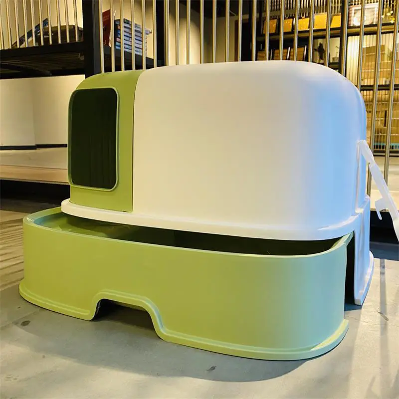 Cat Litter Basin, Fully Enclosed Corridor Style, Large Enclosed Drawer, Long Channel, Anti Splashing and Odor Proof Toilet Cat S
Cat Litter Basin, Fully Enclosed Corridor Style, Large Enclosed Drawer, Long Channel, Anti Splashing and Odor Proof Toilet Cat S