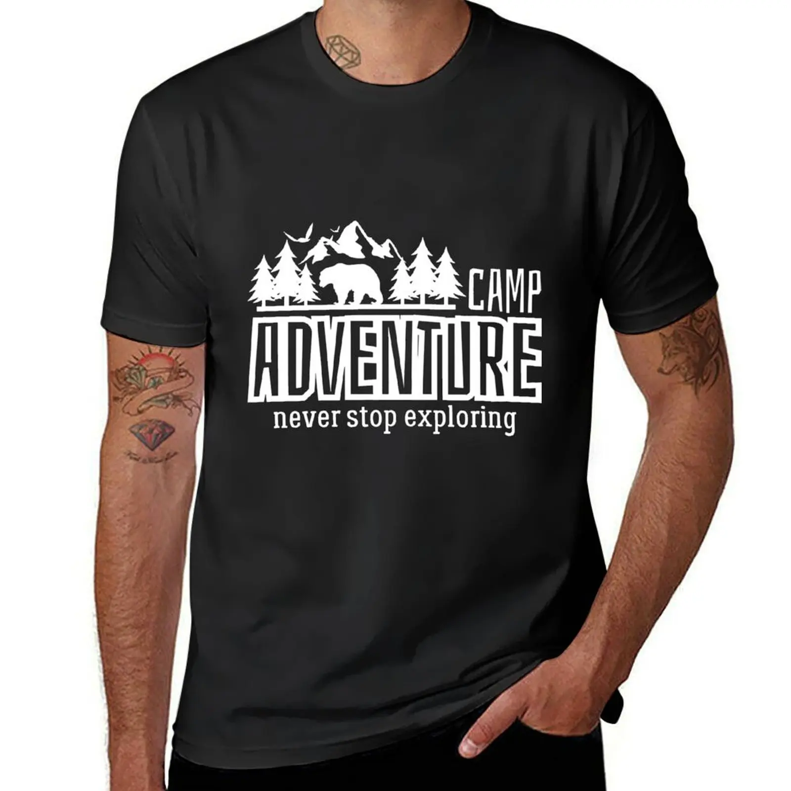 

Camp Adventure Unisex T-Shirt T-Shirt sublime Short sleeve tee vintage clothes plus sizes mens cotton t shirts