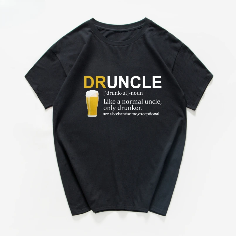 Druncle funny T Shirt men Uncle Drunker programmer Tee Beer T-shirt Sarcastic Graphic Novelty humor Men's T-shirt men clothes
Druncle funny T Shirt men Uncle Drunker programmer Tee Beer T-shirt Sarcastic Graphic Novelty humor Men's T-shirt men clothes