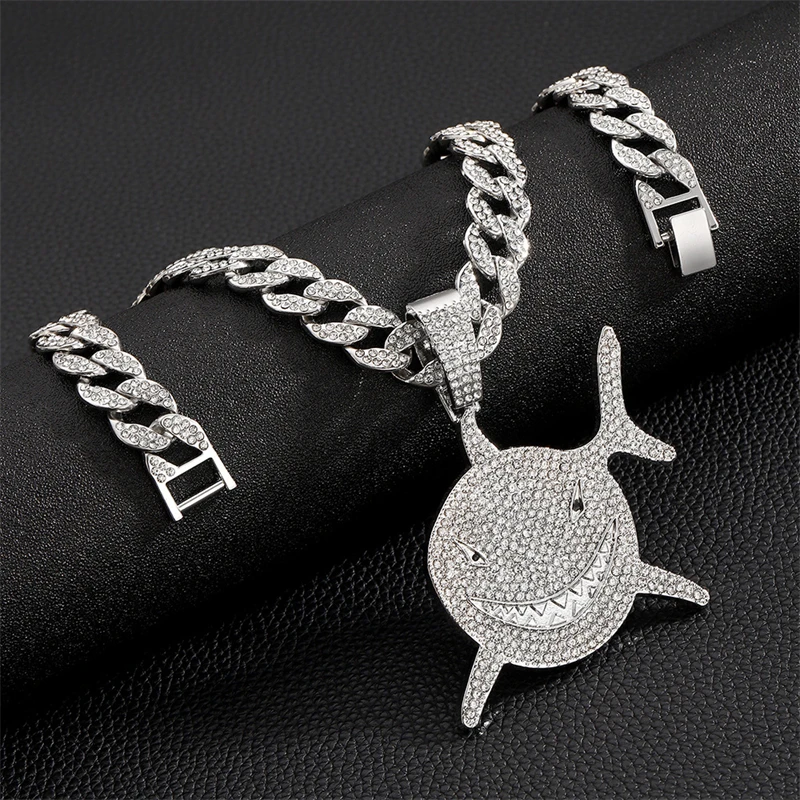 Exaggerated Shark Big Size Pendant Necklace For Men Unisex Women Hip Hop Crystal Cuban Chain Fashion Punk Jewelry Neck Gifts
Exaggerated Shark Big Size Pendant Necklace For Men Unisex Women Hip Hop Crystal Cuban Chain Fashion Punk Jewelry Neck Gifts