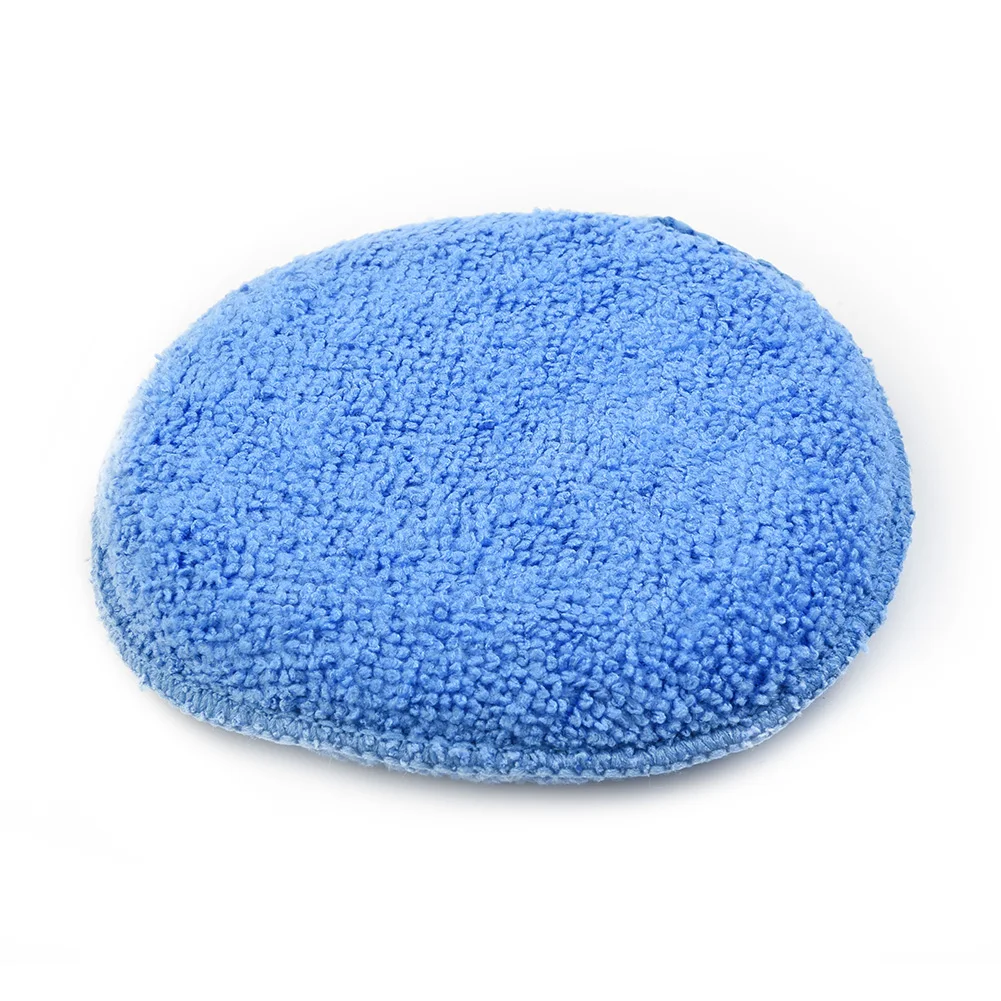 

24PCS 5inch Car Applicator Cleaning Polish Pad Foam Sponge Microfiber Waxing Blue For Car Waxing Cleaning Dashboard Body Clean