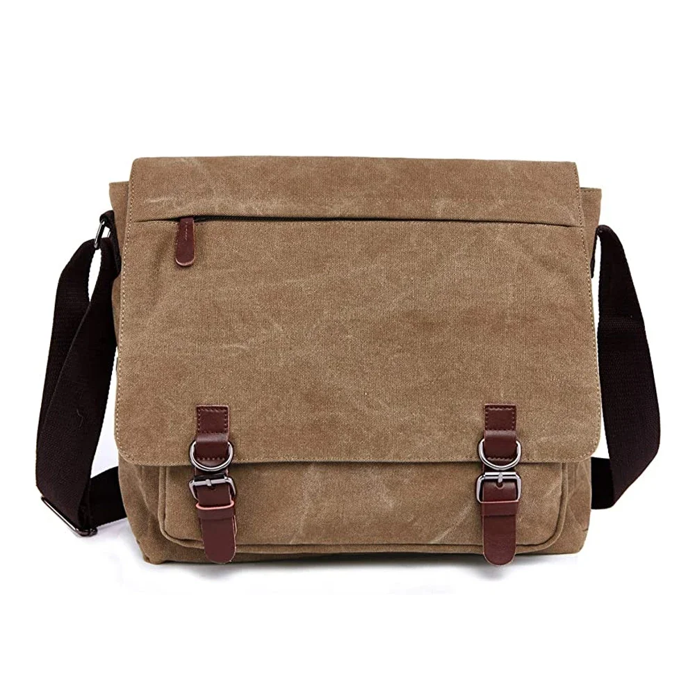 

Briefcase Inch Women Satchel Bag Travel Shoulder Men For High Business 15.6 Canvas Quality Laptop