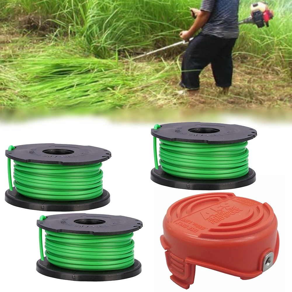 4Pcs/set Trimmer Spool Line With Spool Cap Cover For Decker GL7033 GL8033 Strimmer Lawn Mower Garden Tool Accessories
4Pcs/set Trimmer Spool Line With Spool Cap Cover For Decker GL7033 GL8033 Strimmer Lawn Mower Garden Tool Accessories