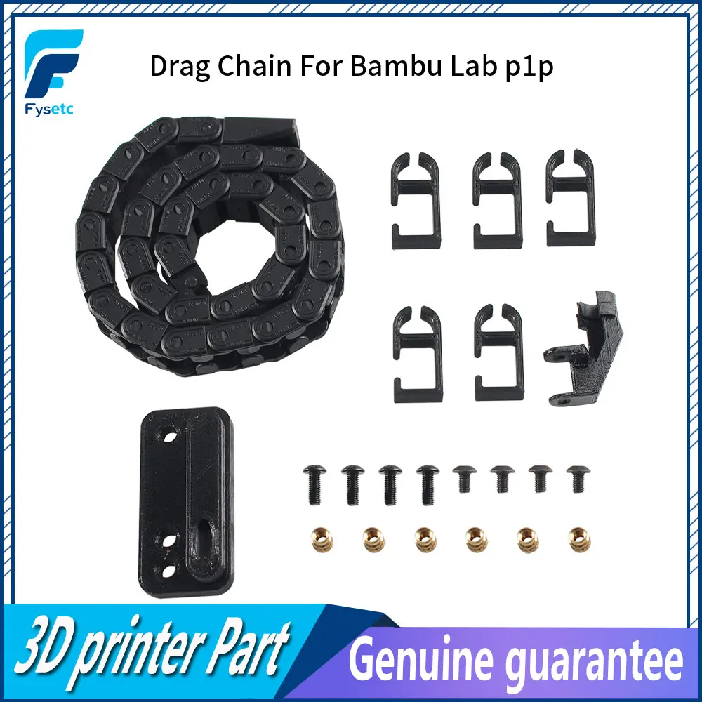 

For Bambu Lab P1P Drag Cable Chain Ultra Light Drag Chain Assembly Kit Openning Type Wire Chains 3D Printer Accessories