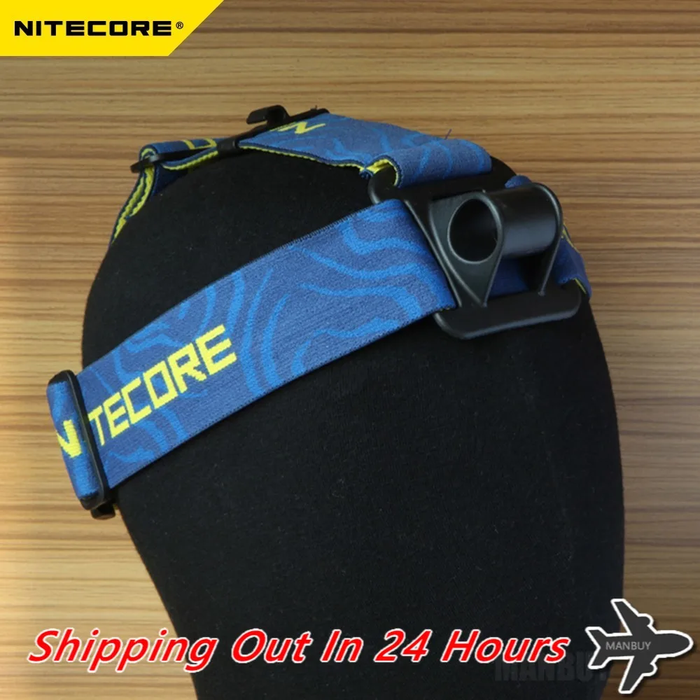 2022 NITECORE HB03 Flashlight Headband Elastic Anti-slip Nylon Strap Head Belt with 3 Adjustable Torch Positioning Loop Headlamp | Освещение