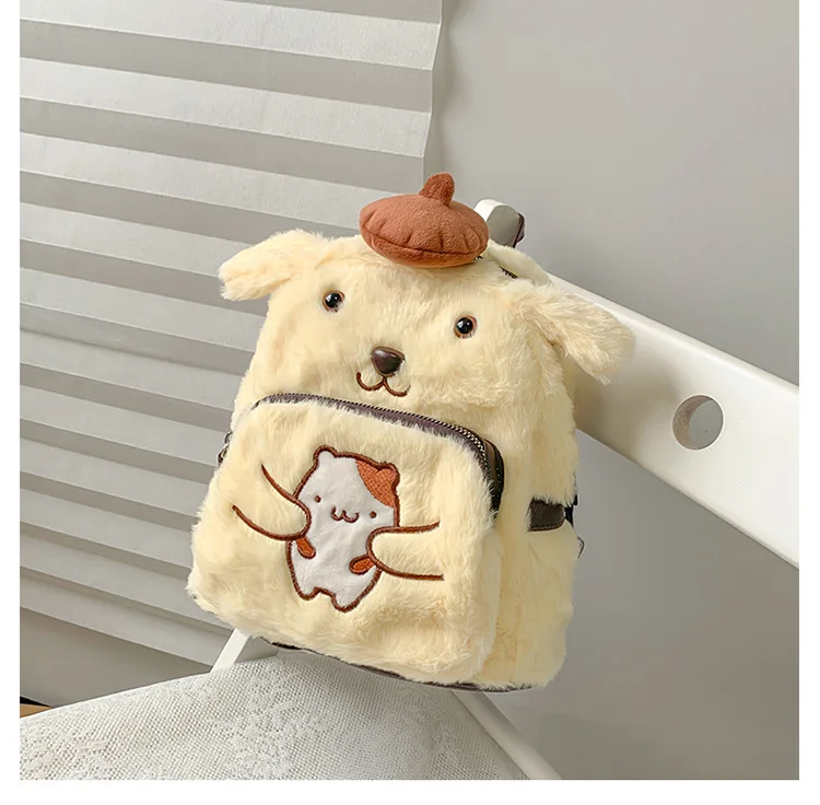 Kawaii Cartoon Pompompurin Soft Girl Backpack Kawaii Cartoon Pompompurin Soft Girl Backpack