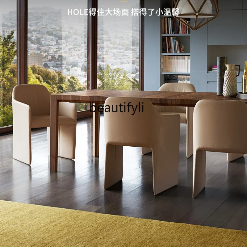Italian Minimalist Color Matching Dining Chair Leather Restaurant Light Luxury Leisure Chair Villa Special Chair furniture
Italian Minimalist Color Matching Dining Chair Leather Restaurant Light Luxury Leisure Chair Villa Special Chair furniture