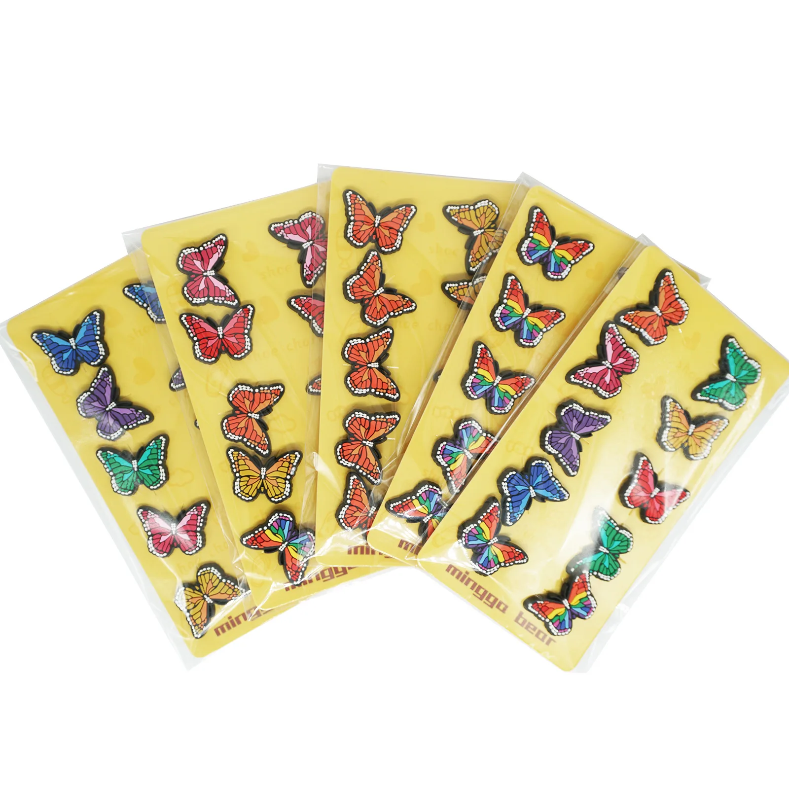 10pcs/pack Colorful Butterfly Cartoon Croc Charms PVC Shoe Buckle Wholesale Sneakers DIY Decorations Girls Women Party Gifts
10pcs/pack Colorful Butterfly Cartoon Croc Charms PVC Shoe Buckle Wholesale Sneakers DIY Decorations Girls Women Party Gifts