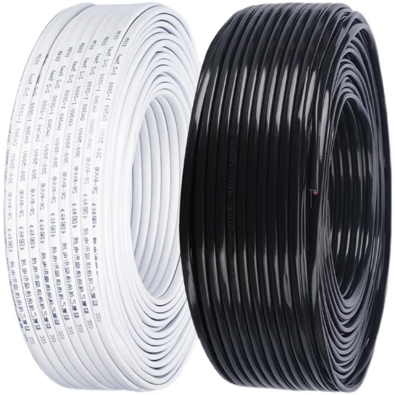 GB pure copper 2-core multi-strand sheath line household wire 1.5 cable 2.5 square outdoor flame-retardant power cord.
GB pure copper 2-core multi-strand sheath line household wire 1.5 cable 2.5 square outdoor flame-retardant power cord.