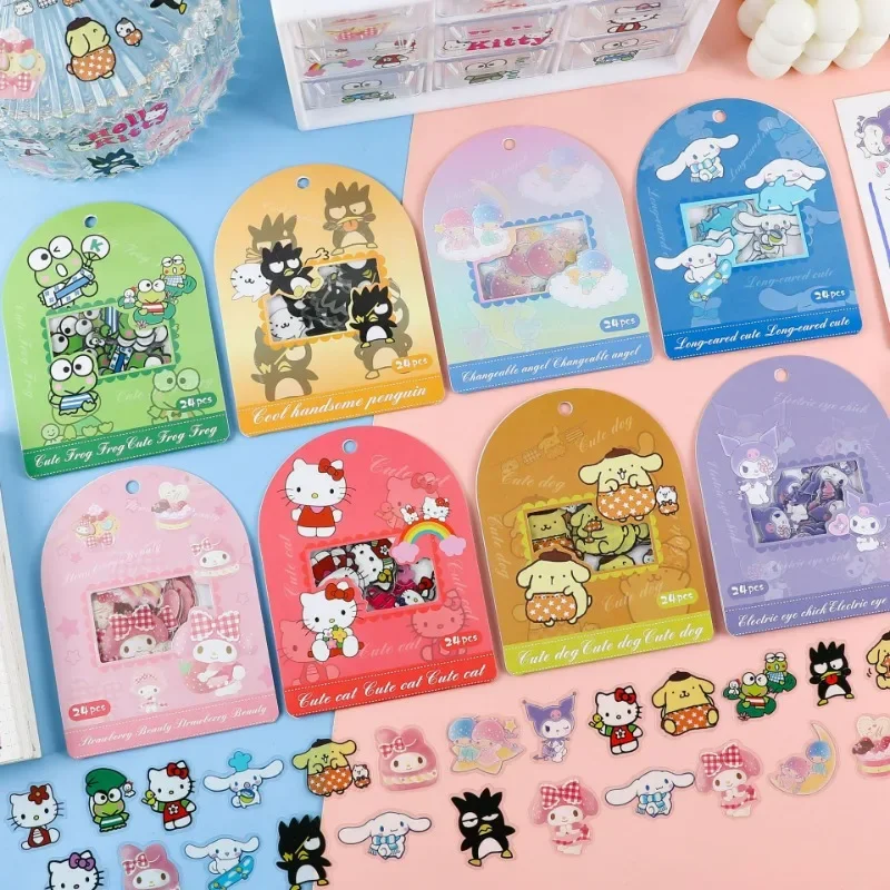 New Sanrio Sticker Kawaii Hello Kitty Kulome Cinnamoroll Melody Hand Account Decoration DIY Stickers Kids Toys Christmas Gifts
New Sanrio Sticker Kawaii Hello Kitty Kulome Cinnamoroll Melody Hand Account Decoration DIY Stickers Kids Toys Christmas Gifts