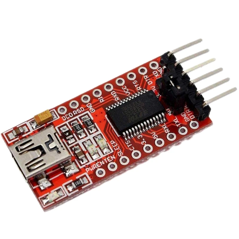 FT232RL Module USB2.0 To Serial Port TTL Downloader Supports 3.3V 5V Suitable for STC Microcontroller
FT232RL Module USB2.0 To Serial Port TTL Downloader Supports 3.3V 5V Suitable for STC Microcontroller