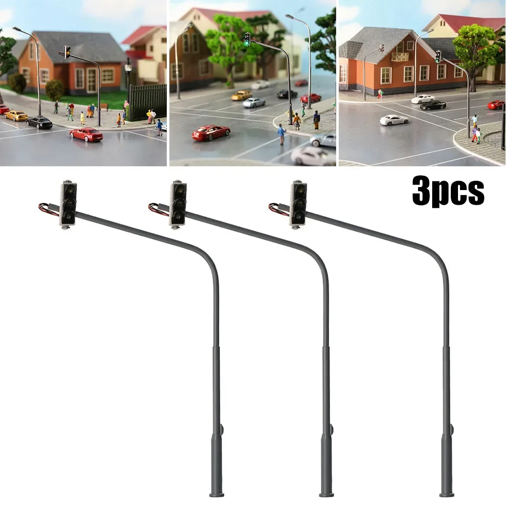 3Pcs Traffic Lights With Pedestrian Lights And LEDs Vehicle Right DIY Train Railroad Garden Decoration
3Pcs Traffic Lights With Pedestrian Lights And LEDs Vehicle Right DIY Train Railroad Garden Decoration