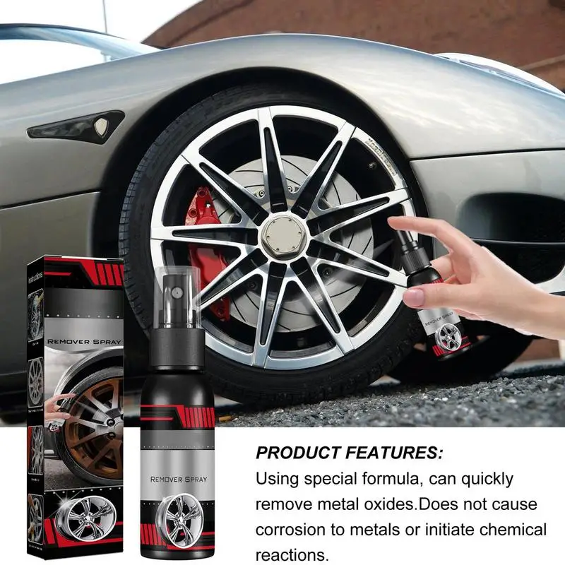 

Rust Stain Remover For Car Safe Hub Rust Remover Spray Fast Acting Wheel Hub Renewal Agent Rim Cleaner Rust Converter For Cars