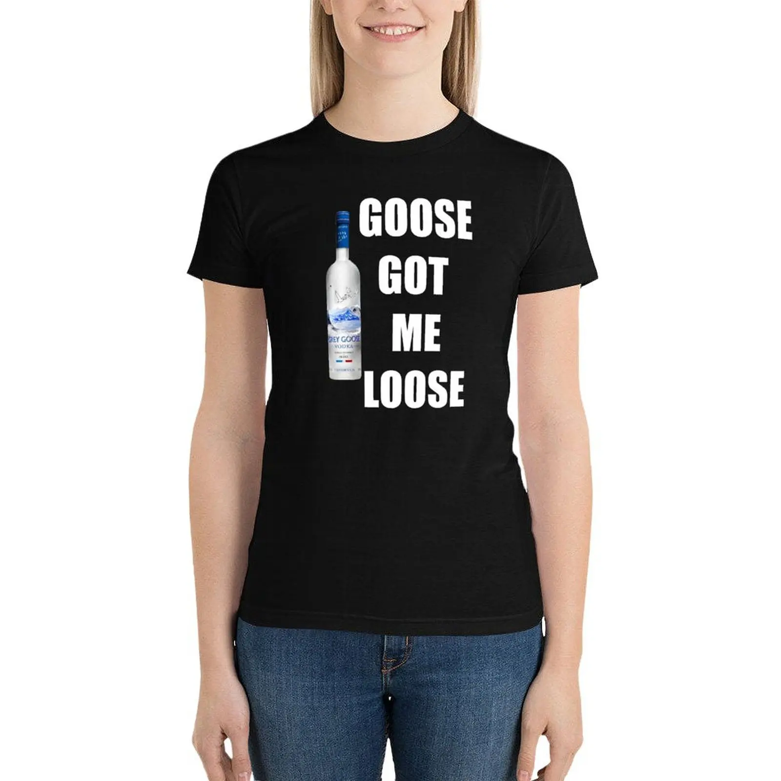 Свободная футболка goose got me, летняя одежда, рубашка с животным принтом для девочек, летние топы, футболки в западном стиле для женщин
Свободная футболка goose got me, летняя одежда, рубашка с животным принтом для девочек, летние топы, футболки в западном стиле для женщин