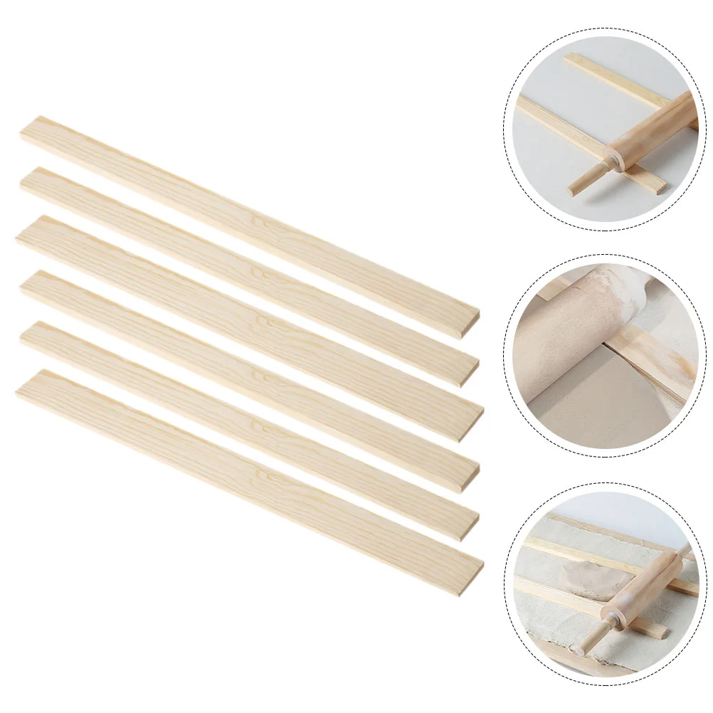 6 Pcs Pottery Clay Tablet Wood Strip Craft Making Supplies Household Mud Guide Stick Sturdy Accessory Tool
6 Pcs Pottery Clay Tablet Wood Strip Craft Making Supplies Household Mud Guide Stick Sturdy Accessory Tool