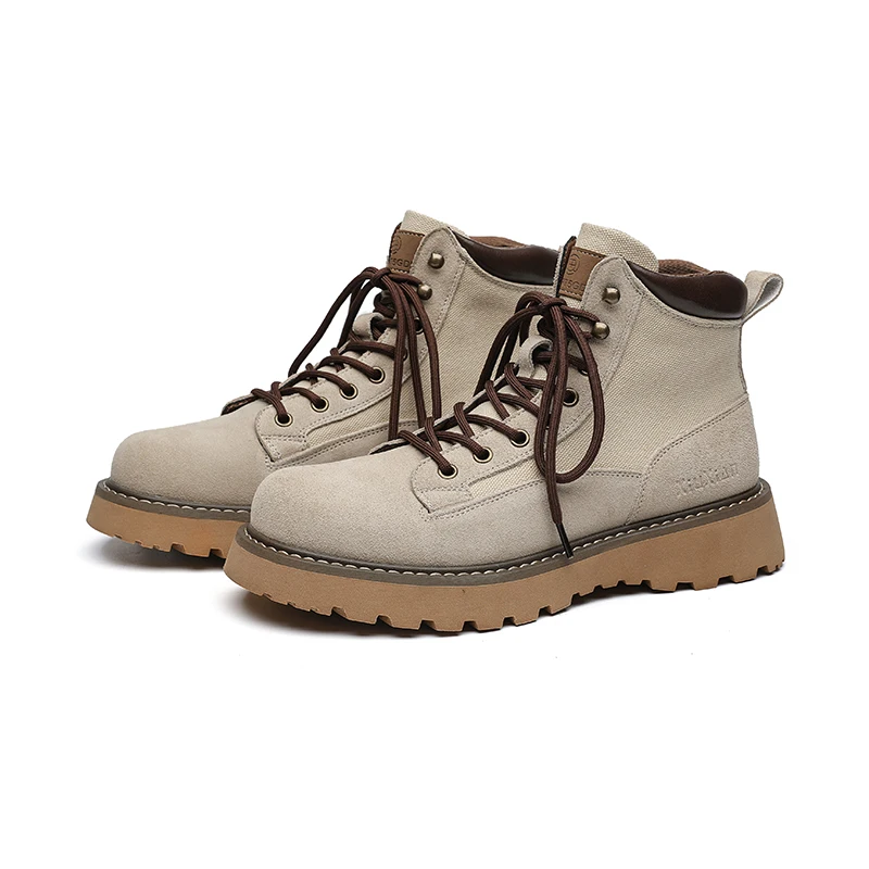 Top Quality New Men Suede Leather Boots Outdoor Casual Leather Handmade Sneakers Young Men Shoes Yellow Thick Bottom Men Boots
Top Quality New Men Suede Leather Boots Outdoor Casual Leather Handmade Sneakers Young Men Shoes Yellow Thick Bottom Men Boots