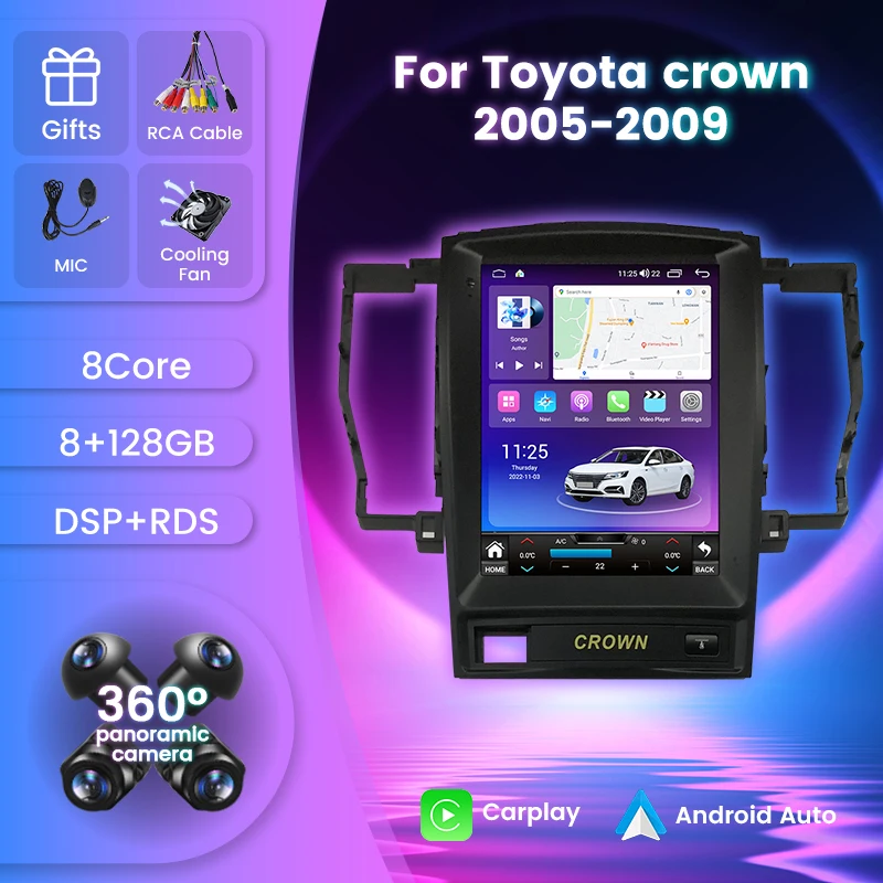 9.7“ Android 11 Car Radio Multimedia Video Player Stereo 8G+128G For Toyota Crown 2005-2009 GPS Navigation Built-in Carplay+AUTO
9.7“ Android 11 Car Radio Multimedia Video Player Stereo 8G+128G For Toyota Crown 2005-2009 GPS Navigation Built-in Carplay+AUTO