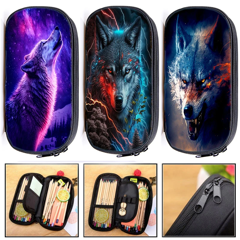 Пенал Wolfpack детский с рисунком, чехол для косметики, ранцы с животными, тигром, львом, ручка, стационарная сумка, школьные принадлежности для детей
Пенал Wolfpack детский с рисунком, чехол для косметики, ранцы с животными, тигром, львом, ручка, стационарная сумка, школьные принадлежности для детей