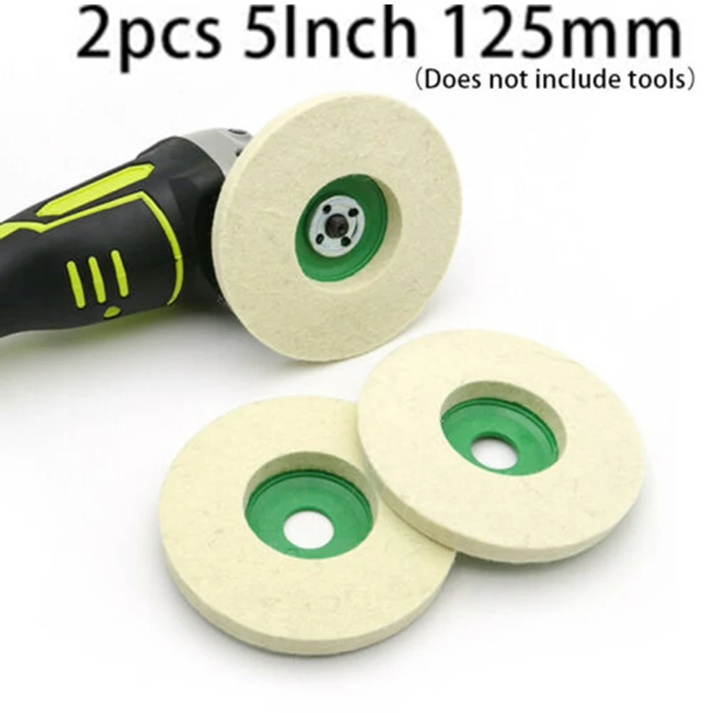 2Pcs 125mm Wool Felt Polishing Grinding Wheel Pad Polisher Buffing Wheels Machines Tools Metal Buffing For Glass Ceramics Stone
2Pcs 125mm Wool Felt Polishing Grinding Wheel Pad Polisher Buffing Wheels Machines Tools Metal Buffing For Glass Ceramics Stone
