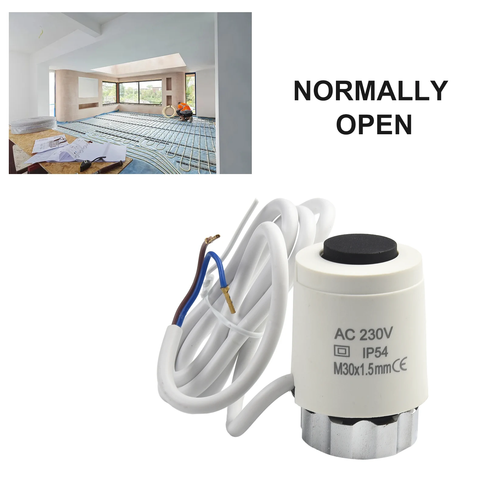 Actuators Heating Actuator Floor Heating IP54 PC White Connection M30*1.5MM Floor Heating Actuator New Practical
Actuators Heating Actuator Floor Heating IP54 PC White Connection M30*1.5MM Floor Heating Actuator New Practical