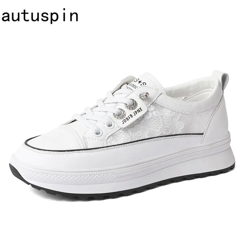 Autuspin 3.5cm Flats Platform Air Mesh Shoes for Women Summer Genuine Leather Thick Bottom Ladies Vulcanized Sneakers Trendy
Autuspin 3.5cm Flats Platform Air Mesh Shoes for Women Summer Genuine Leather Thick Bottom Ladies Vulcanized Sneakers Trendy
