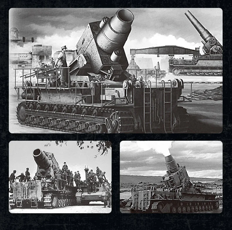 WW2 Military Brick Karl Carronade Vehicle Batisbrick Building Block World War Germany Army Force Figure Toy Collection For Gift WW2 Military Brick Karl Carronade Vehicle Batisbrick Building Block World War Germany Army Force Figure Toy Collection For Gift