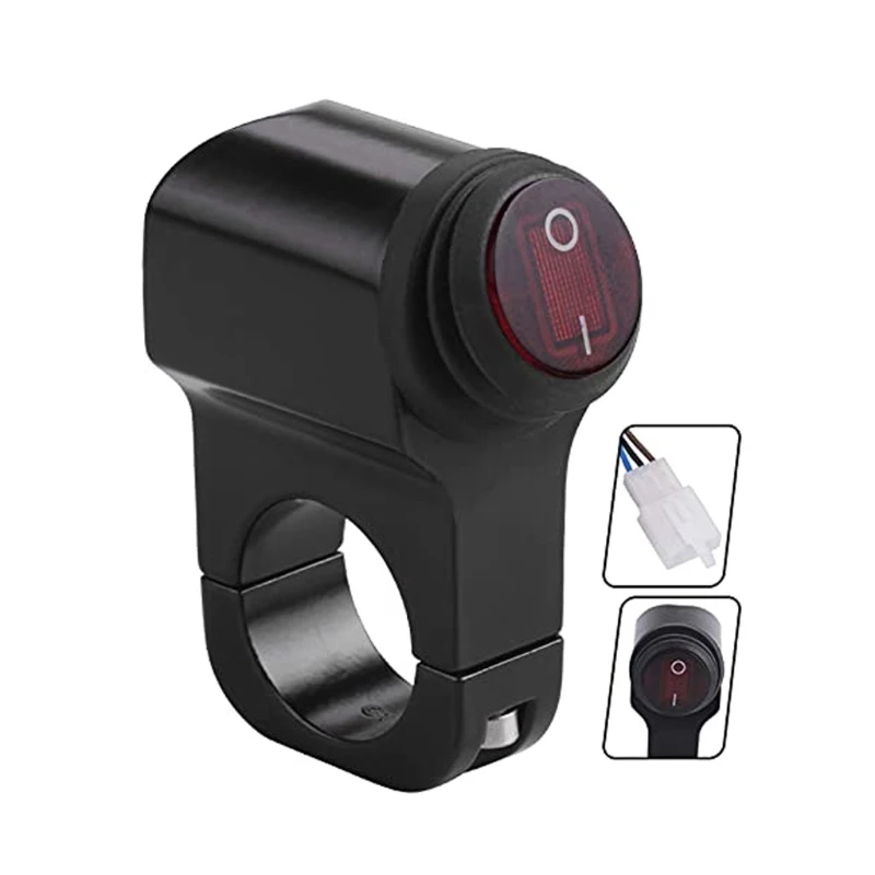 D7WD Bike Light On/Off Control Button Handlebar Mount Toggle for Motorcycle Handlebar
D7WD Bike Light On/Off Control Button Handlebar Mount Toggle for Motorcycle Handlebar