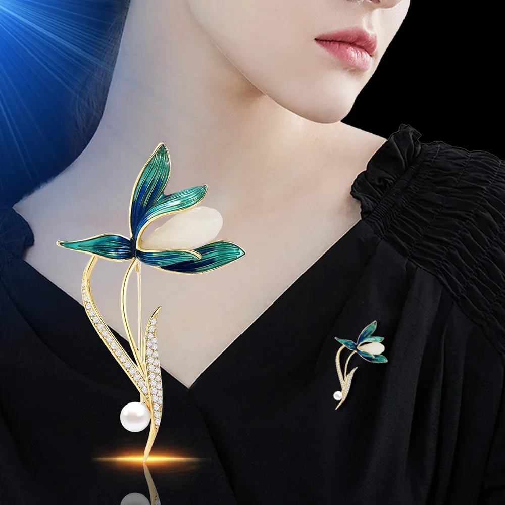 Elegant Tulip Flower Brooch Pin Crystal Costume Jewelry Clothes Accessories Jewelry Brooches
Elegant Tulip Flower Brooch Pin Crystal Costume Jewelry Clothes Accessories Jewelry Brooches