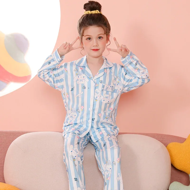 Sanrio Cinnamoroll Pajamas Set Kuromi Hello Kitty Melody Children Casual Spring Home Long Sleeve Sleepwear Kid Girls Nightwear
Sanrio Cinnamoroll Pajamas Set Kuromi Hello Kitty Melody Children Casual Spring Home Long Sleeve Sleepwear Kid Girls Nightwear