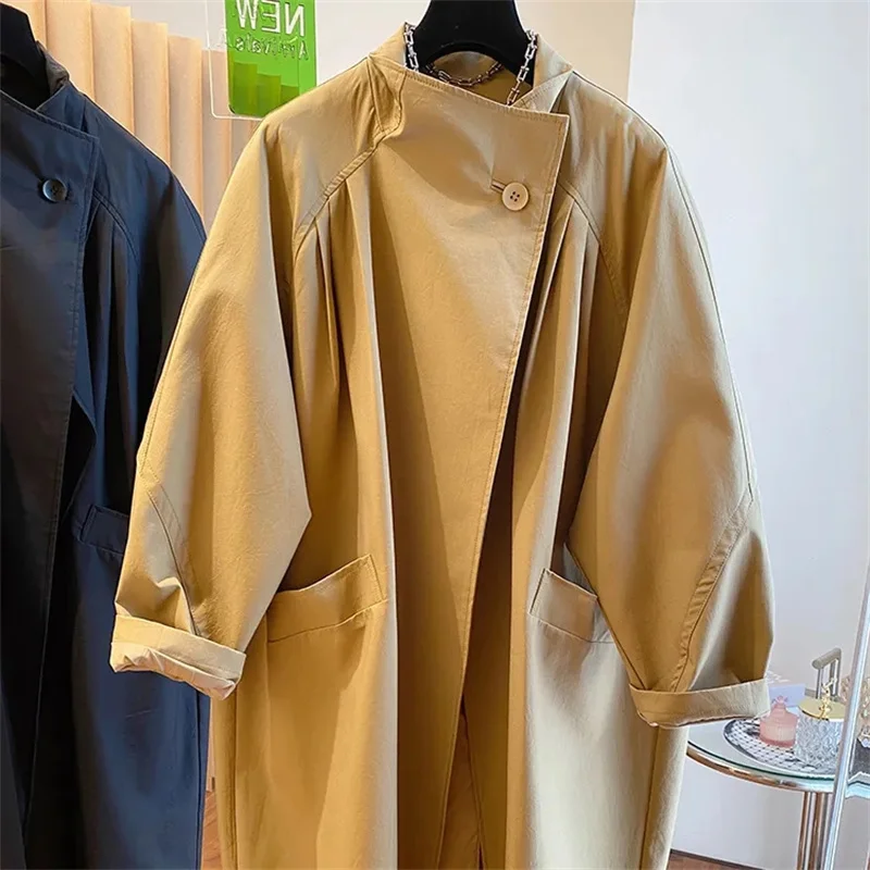 2024 New Women Trench Coat Topcoat Cardigan Casual Coat Pure Color Autumn Winter Overgarment Waistband Windbreak Jacket
2024 New Women Trench Coat Topcoat Cardigan Casual Coat Pure Color Autumn Winter Overgarment Waistband Windbreak Jacket