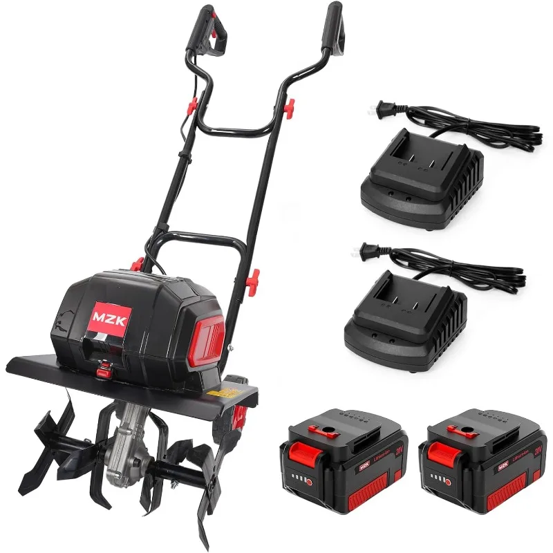 MZK 40V 12-inch Cordless Garden Tiller, Battery Powered Garden Cultivator, 2 * 4.0Ah Battery and Fast Charger Included
MZK 40V 12-inch Cordless Garden Tiller, Battery Powered Garden Cultivator, 2 * 4.0Ah Battery and Fast Charger Included