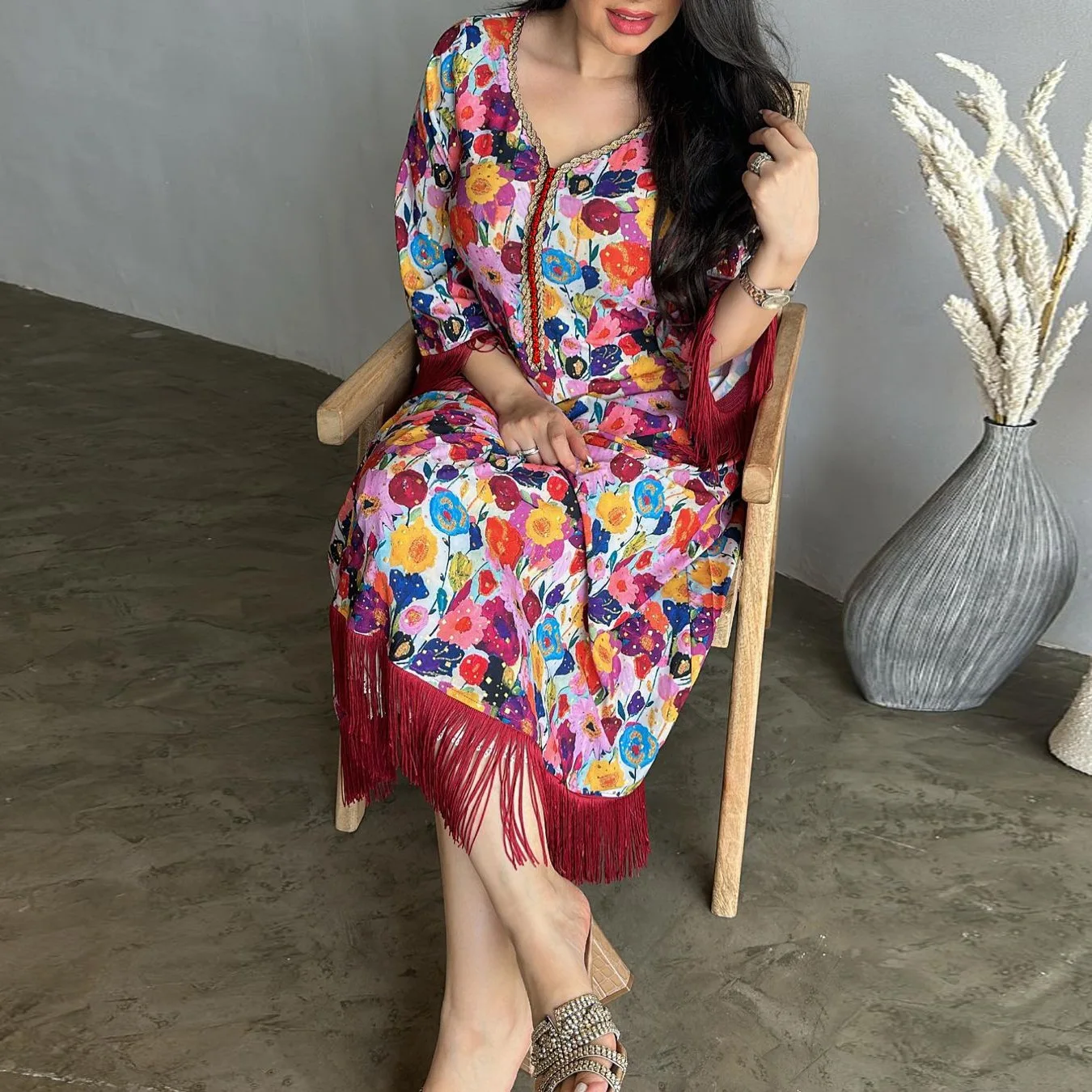 عيد مسلم شرابة فستان عبايات للنساء الماس جلابية المغرب فساتين الحفلات دبي عباية قفطان إسلام فيستدوس رداء عربي طويل عيد مسلم شرابة فستان عبايات للنساء الماس جلابية المغرب فساتين الحفلات دبي عباية قفطان إسلام فيستدوس رداء عربي طويل