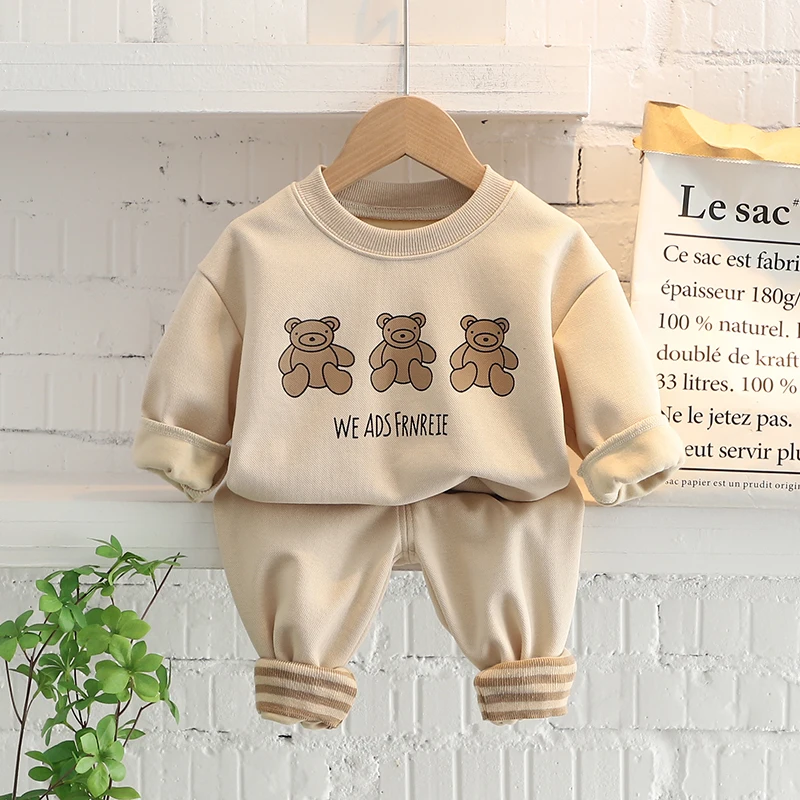 Children Outfits 2022 Spring Autumn Baby Boys Girls Clothing Sets Infant Cartoon Bear T Shirt Pants Toddler Kids Sportswear
Children Outfits 2022 Spring Autumn Baby Boys Girls Clothing Sets Infant Cartoon Bear T Shirt Pants Toddler Kids Sportswear