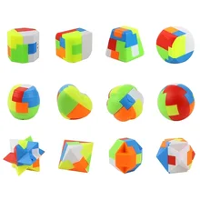 12Pcs Luban Lock Kids Children 3D Unlock The Toy Adult Intellectual Brain Teaser Game Puzzle Educational Early Education Toys
12Pcs Luban Lock Kids Children 3D Unlock The Toy Adult Intellectual Brain Teaser Game Puzzle Educational Early Education Toys