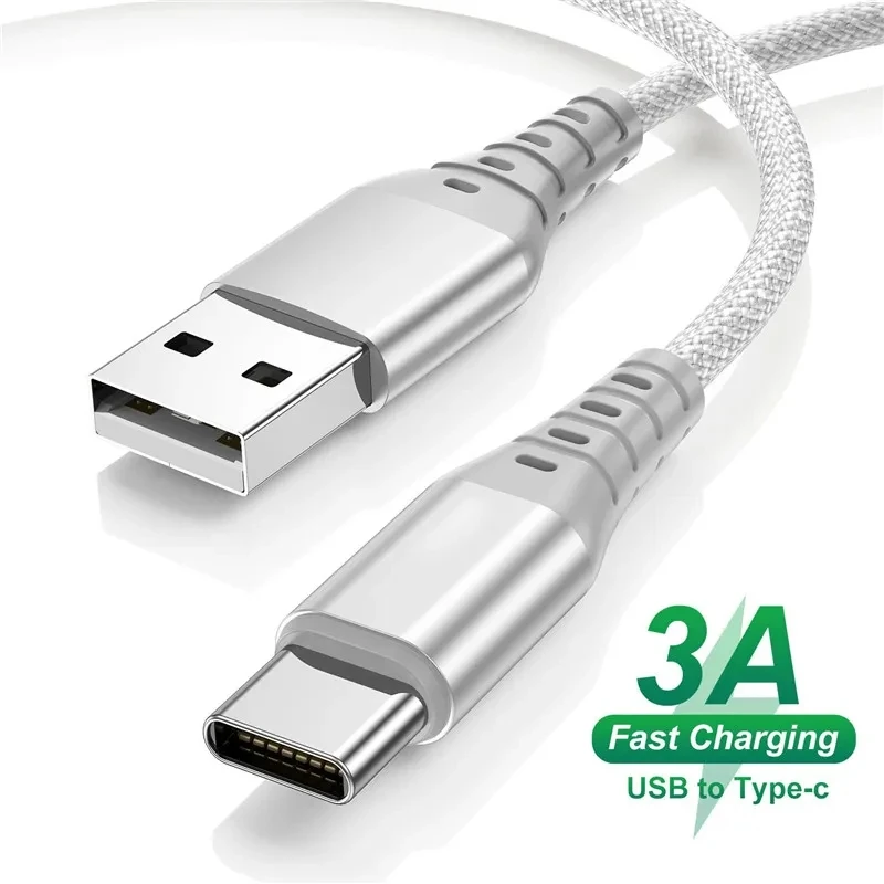 

3A Type C Cable QC 3.0 Fast Charging Charger For Samsung Xiaomi Huawei Honor POCO Data USB C Wire For iPhone 15 Pro Max 15 Plus