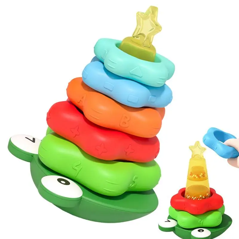 Stacking Tower Rings Stacking Toy For Kids Montessori Rainbow Stacking Toys Frog Tower With Hand Rattle Sensory Toys For Kids
Stacking Tower Rings Stacking Toy For Kids Montessori Rainbow Stacking Toys Frog Tower With Hand Rattle Sensory Toys For Kids