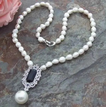 10-11mm white baroque freshwater cultured pearl micro inlay zircon accessories pendant sweater necklace
10-11mm white baroque freshwater cultured pearl micro inlay zircon accessories pendant sweater necklace