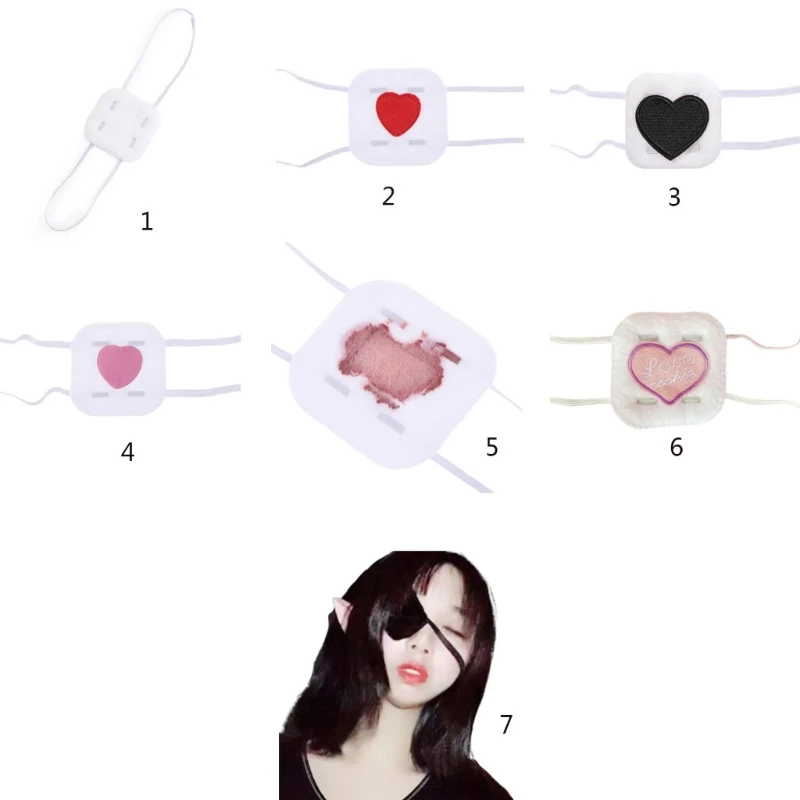 Anime Cosplay Eye Mask Lolita-Girls Cute Eyeshade Heart Embroidery Single Eye Mask Blindfold Cartoon Eye Patch Props
Anime Cosplay Eye Mask Lolita-Girls Cute Eyeshade Heart Embroidery Single Eye Mask Blindfold Cartoon Eye Patch Props