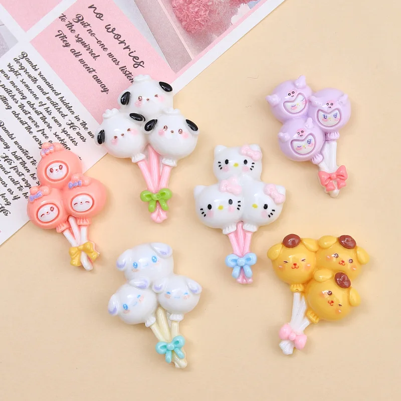 100pcs Resin Cute Animal Balloon Cartoon Sanrio Seris Flatback Figurines Scrapbook DIY Hair Bow Phone Case Decor Accessories
100pcs Resin Cute Animal Balloon Cartoon Sanrio Seris Flatback Figurines Scrapbook DIY Hair Bow Phone Case Decor Accessories