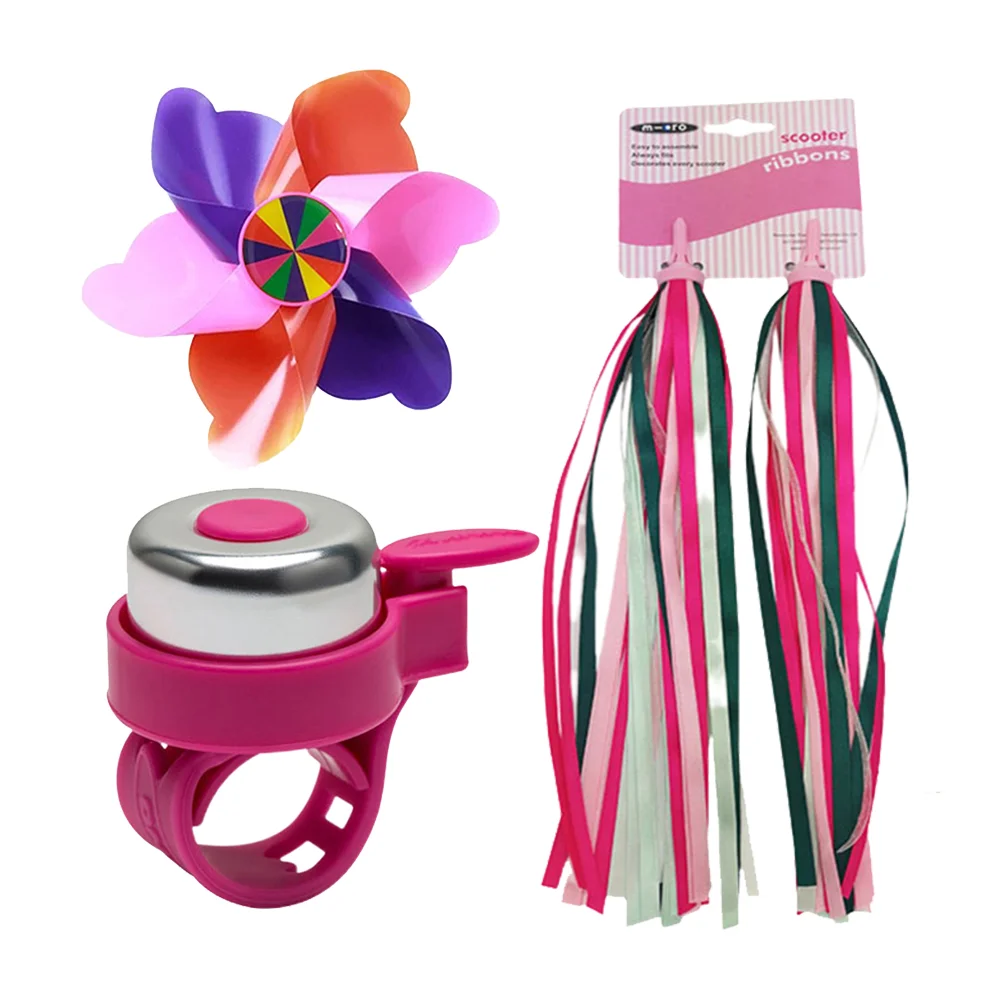 3PCS Bike Accessories for Kids Bike Tassel Ribbons Bike Handlebar Bell Windmill Decoration Set
3PCS Bike Accessories for Kids Bike Tassel Ribbons Bike Handlebar Bell Windmill Decoration Set