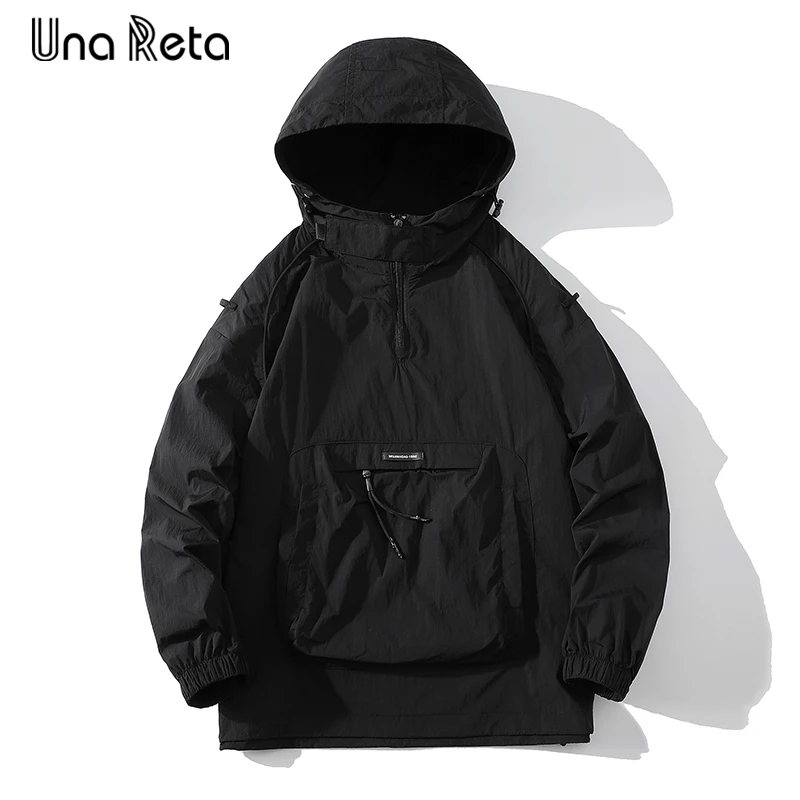 Una Reta Hooded Jackets Men New Hip Hop Pullover Windbreaker Coat Streetwear Casual Half Zipper Design Sunscreen Couples Jacket
Una Reta Hooded Jackets Men New Hip Hop Pullover Windbreaker Coat Streetwear Casual Half Zipper Design Sunscreen Couples Jacket