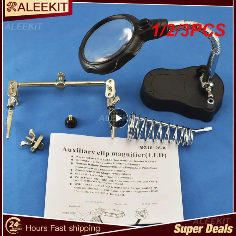 1/2/3PCS Clamp Soldering Iron Stand Helping Clamp Vise Clip Tool loupe Magnifying Glass Magnifier Crocodile Clip SMD Hands
1/2/3PCS Clamp Soldering Iron Stand Helping Clamp Vise Clip Tool loupe Magnifying Glass Magnifier Crocodile Clip SMD Hands