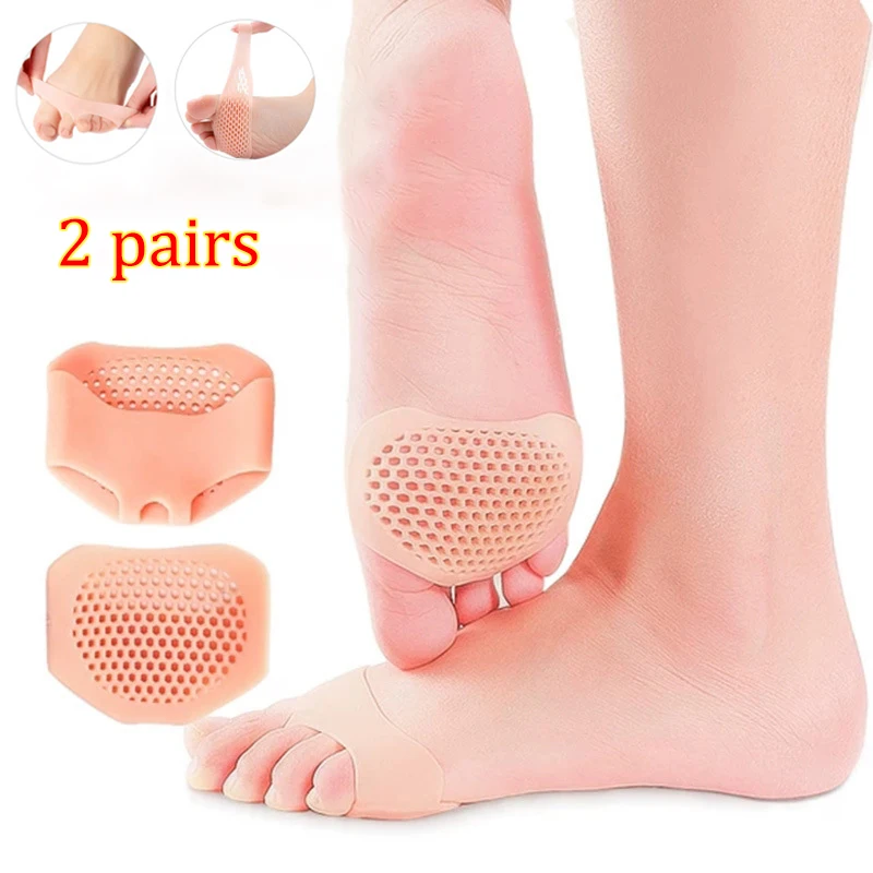 2 Pairs Silicone Forefoot Pads Foot Care Cushion Pain Relief Insole Women High Heel Elastic Anti-Slip Protector Gel Toes Insert
2 Pairs Silicone Forefoot Pads Foot Care Cushion Pain Relief Insole Women High Heel Elastic Anti-Slip Protector Gel Toes Insert