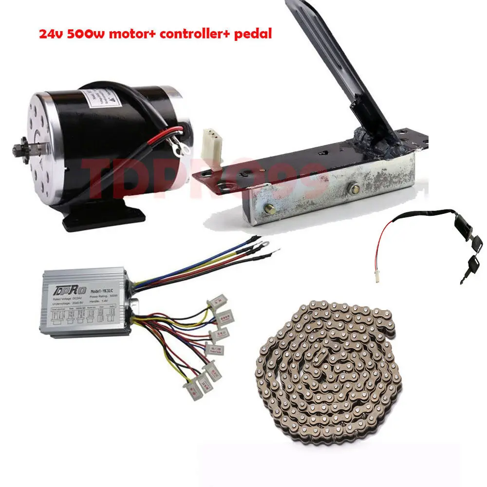 TDPRO 24V 500W Brush Motor Kit Controller Pedal Electric Scooter ATV E300 Go kart
TDPRO 24V 500W Brush Motor Kit Controller Pedal Electric Scooter ATV E300 Go kart